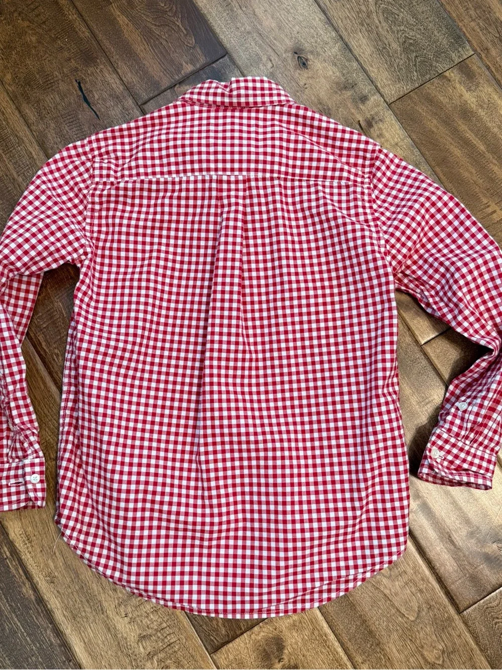 Ralph Lauren Red Gingham Button-Down Shirt boys 7